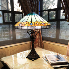 Load image into Gallery viewer, RADIANCE goods Tiffany-Style 2 Light Mission Table Lamp 25" Height