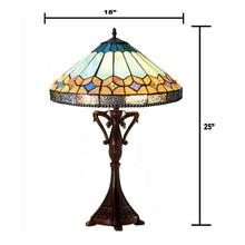 Load image into Gallery viewer, RADIANCE goods Tiffany-Style 2 Light Mission Table Lamp 25" Height