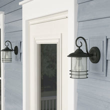 Load image into Gallery viewer, RADIANCE goods Transitional 1 Light Black Outdoor Wall Sconce 10" Height, 2-pack
