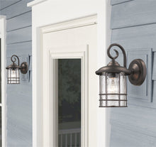 Load image into Gallery viewer, RADIANCE goods Transitional 1 Light Rubbed Bronze Outdoor Wall Sconce 10" Height, 2-pack