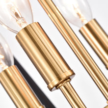 Load image into Gallery viewer, RADIANCE goods Industrial 4 Light Black Inverted Ceiling Pendant 12" Wide