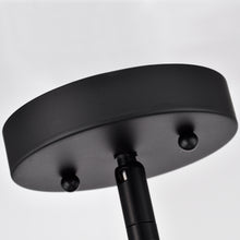 Load image into Gallery viewer, RADIANCE goods Industrial 4 Light Black Inverted Ceiling Pendant 12" Wide