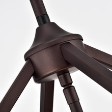 Load image into Gallery viewer, RADIANCE goods Industrial 4 Light Bronze Inverted Ceiling Pendant 12" Wide