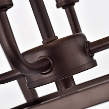 Load image into Gallery viewer, RADIANCE goods Industrial 4 Light Bronze Inverted Ceiling Pendant 12" Wide
