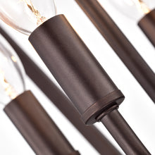 Load image into Gallery viewer, RADIANCE goods Industrial 4 Light Bronze Inverted Ceiling Pendant 12" Wide