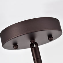 Load image into Gallery viewer, RADIANCE goods Industrial 4 Light Bronze Inverted Ceiling Pendant 12" Wide