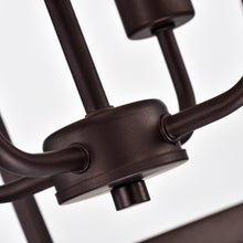 Load image into Gallery viewer, RADIANCE goods Industrial 4 Light Bronze Inverted Ceiling Pendant 16" Wide