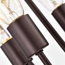 Load image into Gallery viewer, RADIANCE goods Industrial 4 Light Bronze Inverted Ceiling Pendant 16" Wide