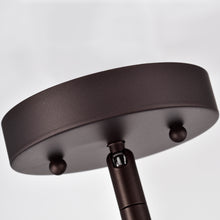 Load image into Gallery viewer, RADIANCE goods Industrial 4 Light Bronze Inverted Ceiling Pendant 16" Wide