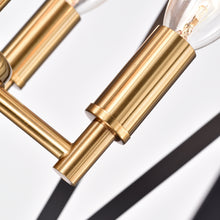 Load image into Gallery viewer, RADIANCE goods Industrial 4 Light Black Inverted Ceiling Pendant 14" Wide