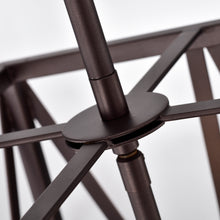 Load image into Gallery viewer, RADIANCE goods Industrial 4 Light Bronze Inverted Ceiling Pendant 14" Wide