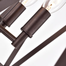 Load image into Gallery viewer, RADIANCE goods Industrial 4 Light Bronze Inverted Ceiling Pendant 14" Wide