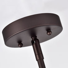 Load image into Gallery viewer, RADIANCE goods Industrial 4 Light Bronze Inverted Ceiling Pendant 14" Wide