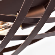 Load image into Gallery viewer, RADIANCE goods Industrial 2 Light Oil Rubbed Bronze Ceiling Flush Fixture 12" Wide