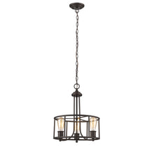 Load image into Gallery viewer, RADIANCE goods Transitional 3 Light Rubbed Bronze Ceiling Pendant 15" Wide
