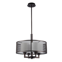 Load image into Gallery viewer, RADIANCE goods Transitional-Style 4 Light Rubbed Bronze Ceiling Pendant 19" Wide