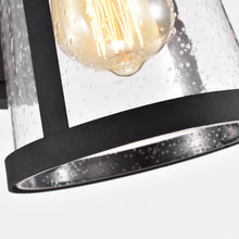 Load image into Gallery viewer, RADIANCE goods Transitional 1 Light Textured Black Outdoor Wall Sconce 11" Height