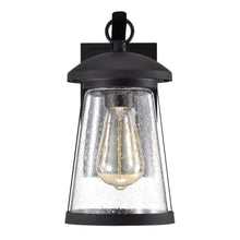 Load image into Gallery viewer, RADIANCE goods Transitional 1 Light Textured Black Outdoor Wall Sconce 11" Height