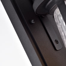 Load image into Gallery viewer, RADIANCE goods Transitional 1 Light Textured Black Outdoor Wall Sconce 12" Height