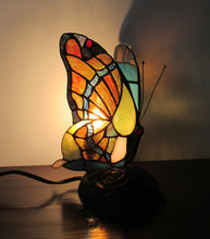 Load image into Gallery viewer, RADIANCE goods Tiffany-Style 1 Light Butterfly Accent Table Lamp 9.5" Tall