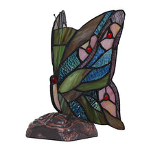 Load image into Gallery viewer, RADIANCE goods Tiffany-Style 1 Light Butterfly Accent Table Lamp 10" Tall