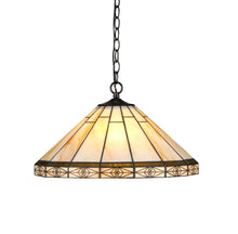Load image into Gallery viewer, RADIANCE goods Mission-Style 2 Light Inverted Ceiling Pendent 18" Shade