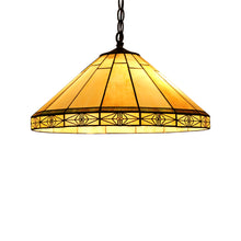Load image into Gallery viewer, RADIANCE goods Mission-Style 2 Light Inverted Ceiling Pendent 18" Shade