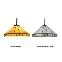 Load image into Gallery viewer, RADIANCE goods Mission-Style 2 Light Inverted Ceiling Pendent 18" Shade