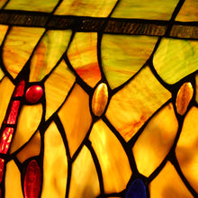 Load image into Gallery viewer, RADIANCE goods Tiffany-Style Dragonfly 3 Light Island Pendant 28" Wide