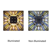 Load image into Gallery viewer, RADIANCE goods Mission Tiffany-Style Blackish Bronze 1 Light Table Lamp 12" Wide