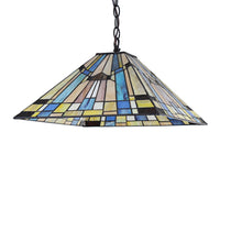 Load image into Gallery viewer, RADIANCE goods Mission-Style 2 Light Inverted Ceiling Pendant 16" Shade