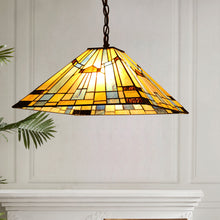 Load image into Gallery viewer, RADIANCE goods Mission-Style 2 Light Inverted Ceiling Pendant 16" Shade