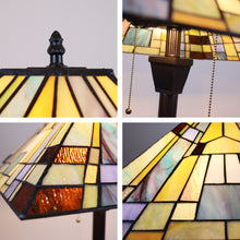 Load image into Gallery viewer, RADIANCE goods Mission-Style Blackish Bronze 2-Light Floor Lamp 18" Shade