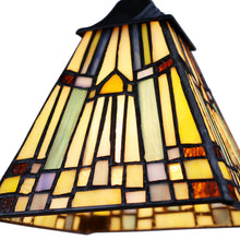 Load image into Gallery viewer, RADIANCE goods Mission Tiffany-style Blackish Bronze 3 Light Mini Chandelier 27" Wide