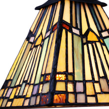 Load image into Gallery viewer, RADIANCE goods Mission Tiffany-style Blackish Bronze 5 Light Large Chandelier 30" Wide