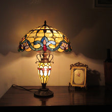 Load image into Gallery viewer, RADIANCE goods Tiffany-Style 3 Light Victorian Double Lit Table Lamp 16" Shade