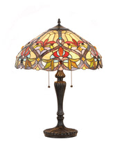 Load image into Gallery viewer, RADIANCE goods Tiffany-Style 2 Light Victorian Table Lamp 18" Shade