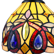 Load image into Gallery viewer, RADIANCE goods Victorian Tiffany-style Dark Bronze 1 Light Mini-Pendant 8" Wide