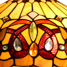 Load image into Gallery viewer, RADIANCE goods Victorian Tiffany-style Dark Bronze 2 Light Pendant 16" Wide