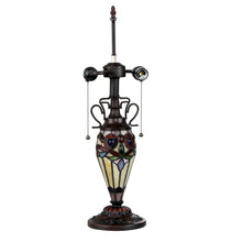 Load image into Gallery viewer, RADIANCE goods Tiffany-style Dark Bronze 3 Light Double Lit Table Lamp 16" Shade