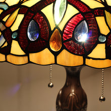 Load image into Gallery viewer, RADIANCE goods Tiffany-Style 2 Light Victorian Table Lamp 16" Shade
