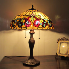 Load image into Gallery viewer, RADIANCE goods Tiffany-Style 2 Light Victorian Table Lamp 16" Shade