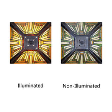 Load image into Gallery viewer, RADIANCE goods Mission Tiffany-Style Blackish Bronze 1 Light Table Lamp 12" Wide