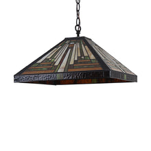 Load image into Gallery viewer, RADIANCE goods Mission-Style 2 Light Inverted Ceiling Pendant 16" Shade
