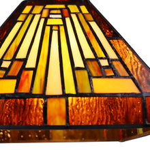 Load image into Gallery viewer, RADIANCE goods Mission Tiffany-Style Blackish Bronze 5 Light Large Chandelier 30" Wide