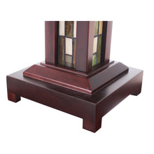 Load image into Gallery viewer, RADIANCE goods Mission-Style 3 Light Double Lit Wooden Table Lamp 15" Shade