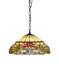 Load image into Gallery viewer, RADIANCE goods Victorian-style 2 Light Ceiling Pendant Fixture 18" Shade