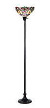 Load image into Gallery viewer, RADIANCE goods Victorian 1 Light Torchiere Floor Lamp 14" Shade