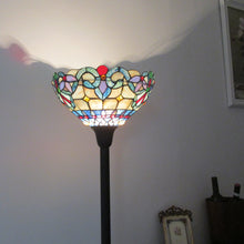 Load image into Gallery viewer, RADIANCE goods Victorian 1 Light Torchiere Floor Lamp 14" Shade