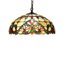 Load image into Gallery viewer, RADIANCE goods Victorian-Style 2 Light Inverted Ceiling Pendant 18" Shade